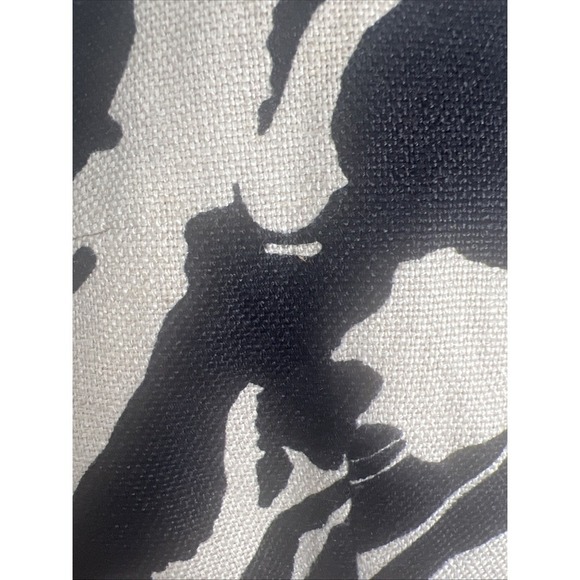 Michael Kors 100% Linen Abstract Sleeveless Shift Dress Size 12 Khaki & Black - Picture 3 of 9